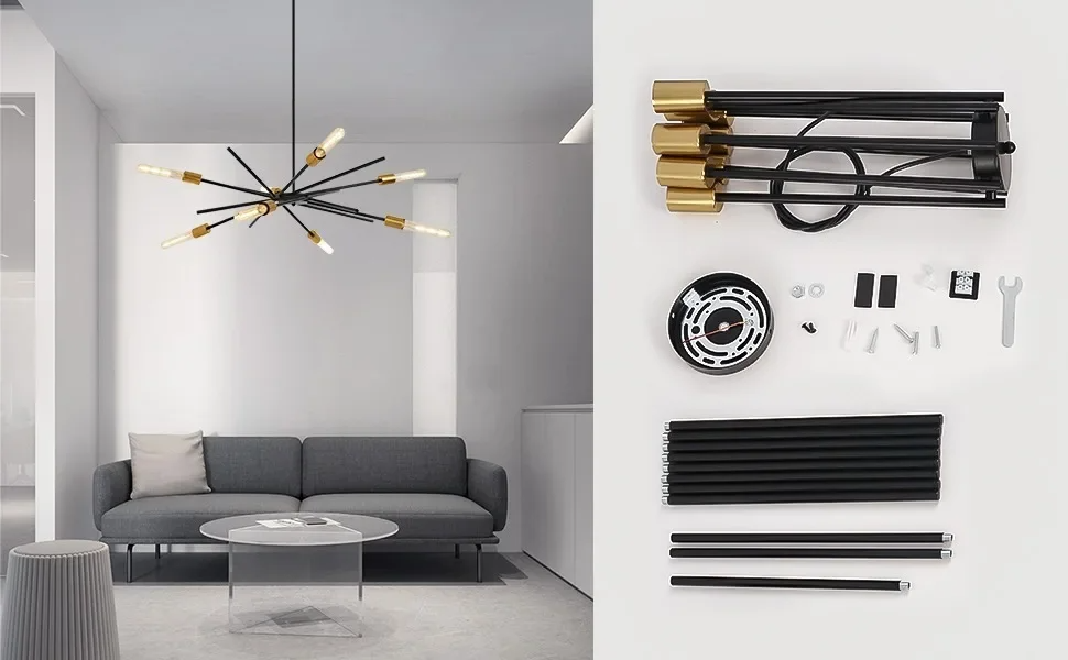 Elegant LED Pendant Ceiling Light Versatile Chandelier Eastyn Chandelier（WH-AP-643）