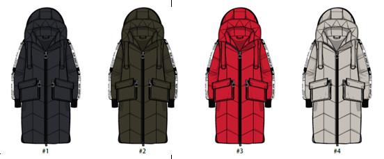 Ladies Long Line Heavy Coats With Hood/ Woman'S Wholesale Big Jacket / Cheap Coats