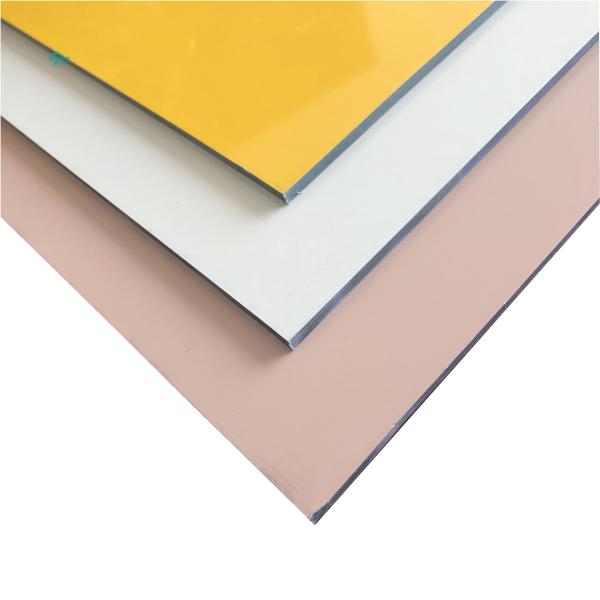 Panneau composite en aluminium Acp brillant d'une épaisseur de 2 mm