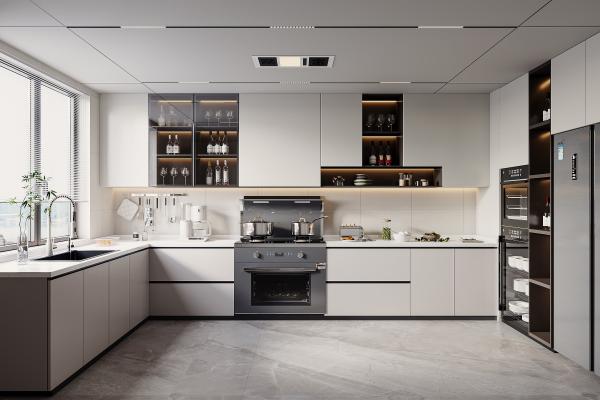 Custom Finish Lacquer Modular Kitchen Cabinets For Hotel Apartment  Farmhouse Townhouse Villa