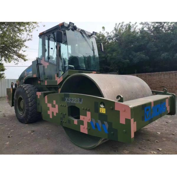 XCMG XS223J Использованные дорожные ролики Одноколесный стальной колесный ролик Ультратяжелый приводной вибрационный ролик