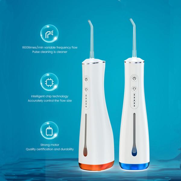 IPX7 étanche Portable irrigueur oral Dents blanchissant Flosser d'eau dentaire pour la maison