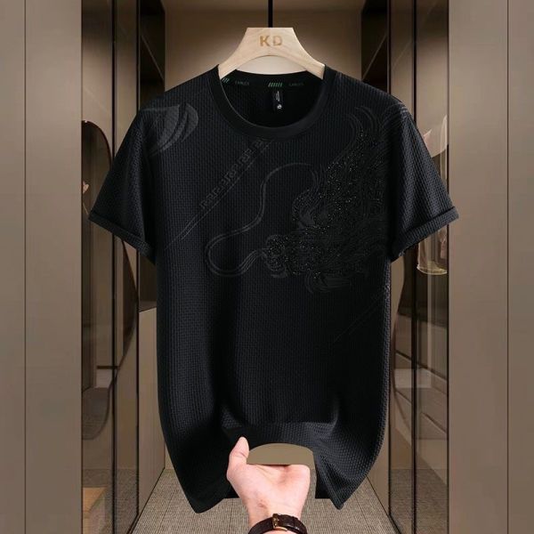 Factory Direct Knitwear Crewneck Mens Breathable Short Sleeve Logo Golf T Shirts