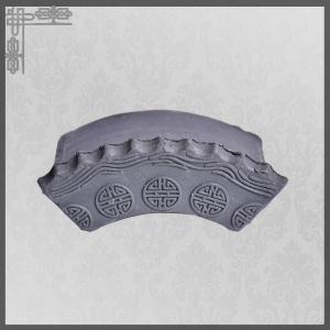 Bauxite Chinese Clay Roof Tiles Matt Surface Eaves Roof Tiles