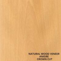 Decoração Madeira natural Anigre Veneer Corte plana Coroa Grão 0,18-0,55 mm espessura