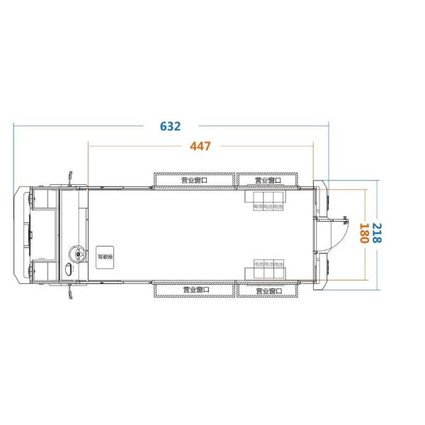 Ice Cream Kiosk Dessert Dining Cart Fast Mobile Food Trucks Electric Food Car