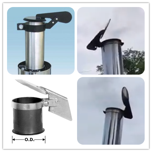 Крышка дождя вытыхания отрезка 1mm нержавеющей стали 304 прямая для трактора