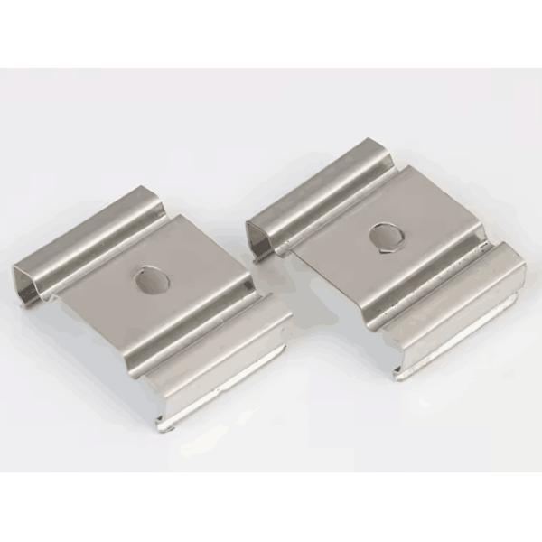 Clipes de resorte Estampado de chapa de metal OEM LED luz piezas estampadas de acero inoxidable