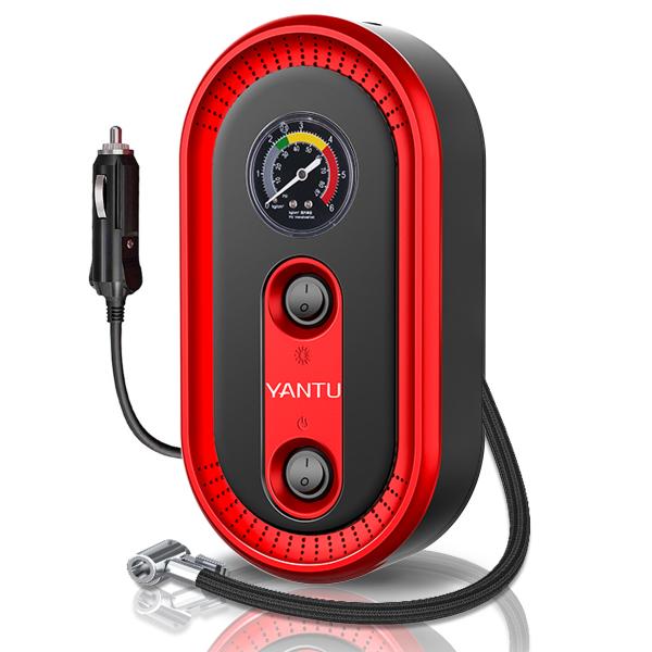 Portable Cable Car Air Pump Black Mechanical 101-150PSI Single 22 Cylinders Inflator