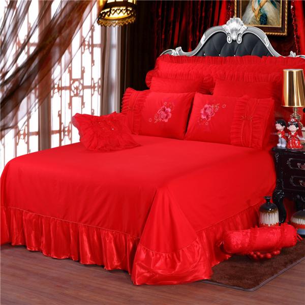 Set de ropa de cama de lujo de boda 100% algodón 200TC Sillón de cama Sillón de cama anti tirón