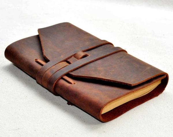 Exquisite Legacy Leather Bound Travel Journal 400 Pages Gift Box Packaging