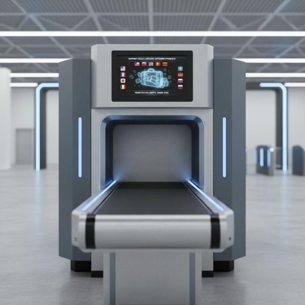 Support Multi Language Software Interface X-Ray Baggage Scanners Providing Penetration Depth of 30mm Steel for Security Checks