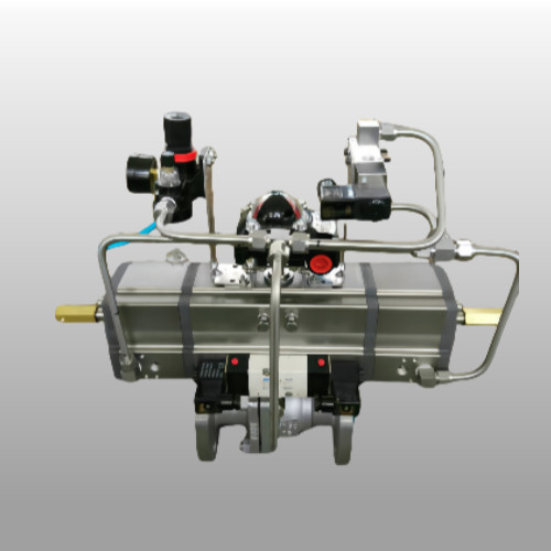 Silver 180 Degree Pneumatic Actuator Aluminum 3 Position Valve Actuator For Control Valves