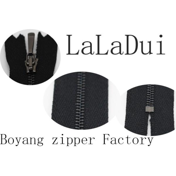 Customized Fashion Small Size Purse Zippers 2 # Black Tape Gunmetal Teeth