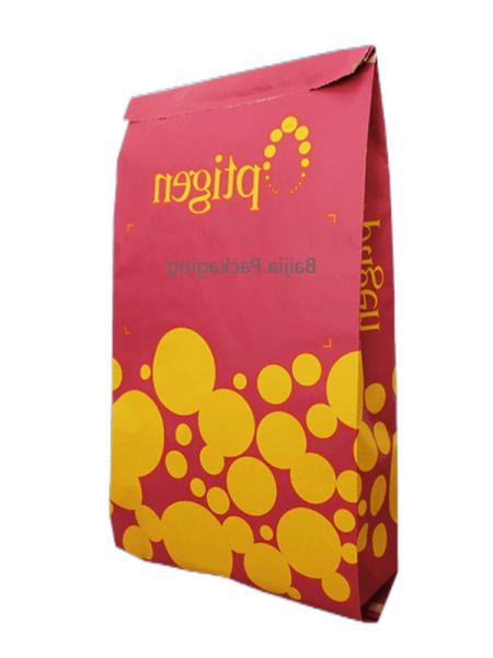 Embalagens de papel kraft selladas por calor com logotipo personalizado Embalagens de qualidade alimentar para alimentos Agricultura Química Construção de rações