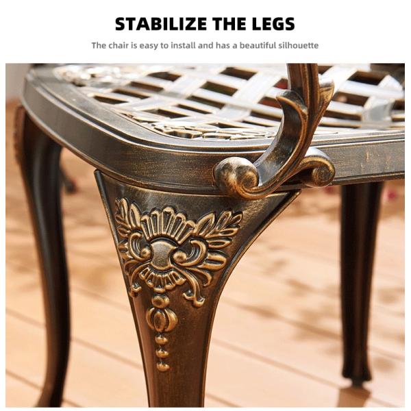 Outdoor Dining Table Patio Barbecues Grain Table And Chair Set For Garden Courtyard