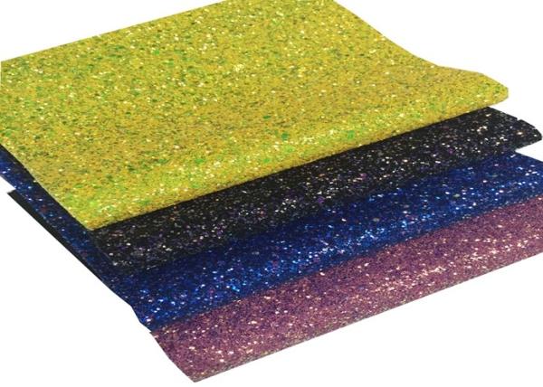 Chunky Glitter Leather, Synthetic Leather, Glitter PU Leather For DIY Accessories Shoes Handbags Wallpaper Decoraction