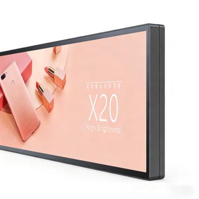 Rectangular Advertising Screen Display Wall Mounted For Retail Shops Offices