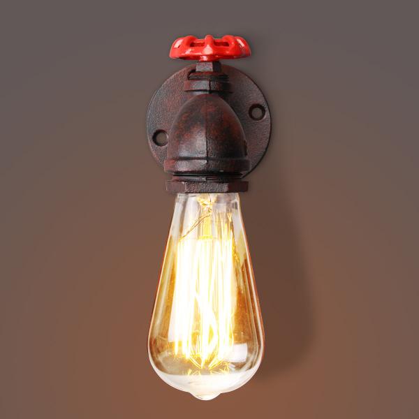 Vintage Retro Rustic Water pipe wall light for Dining room Bar Coffee Shop (WH-VR-02）