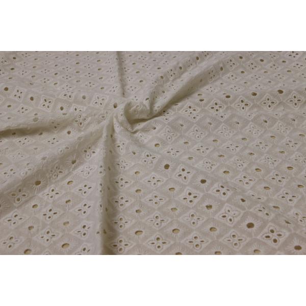 хлопок 125cm вышил ткани шнурка, просвечивающей хлопко-бумажной ткани печати шну