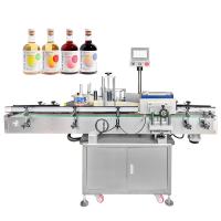 Machine d'étiquetage de bouteille ronde de jus de fruits et de vinaigre Applicateur d'étiquetage à haute vitesse