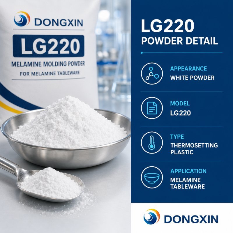 White Melamine Formaldehyde Resin Melamine Glazing Powder For Food Gradedinnerware Shinning