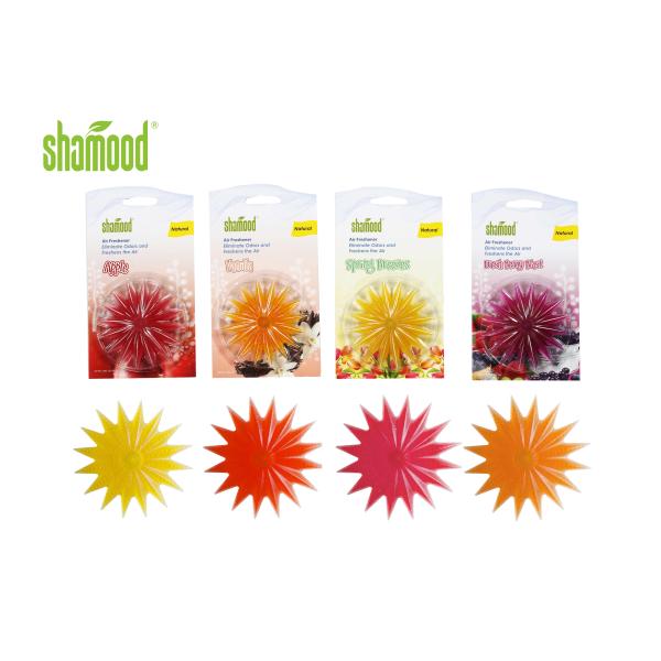 Multiple Scents Solid Fresh Berry Natural Flower Shape Plastic Air Freshener