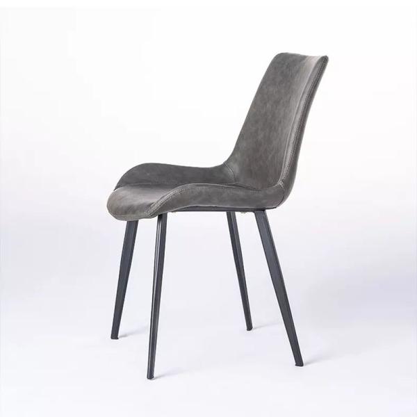 Luxury Leisure Modern Metal Dining Chairs H98cm For Home Coffee Shop