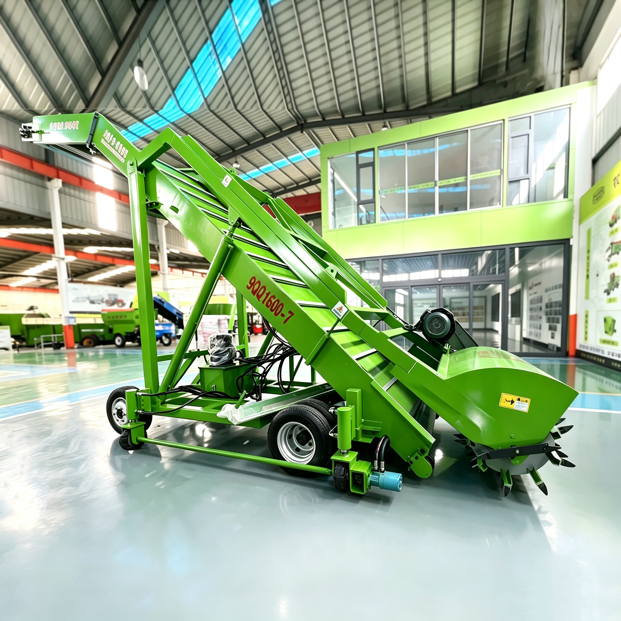 Compact Electric Silage Loader Reclaimer Silo Cutter Harvest Equipment