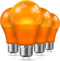 Luzes LED A19 de brilho de âmbar para luminárias fechadas