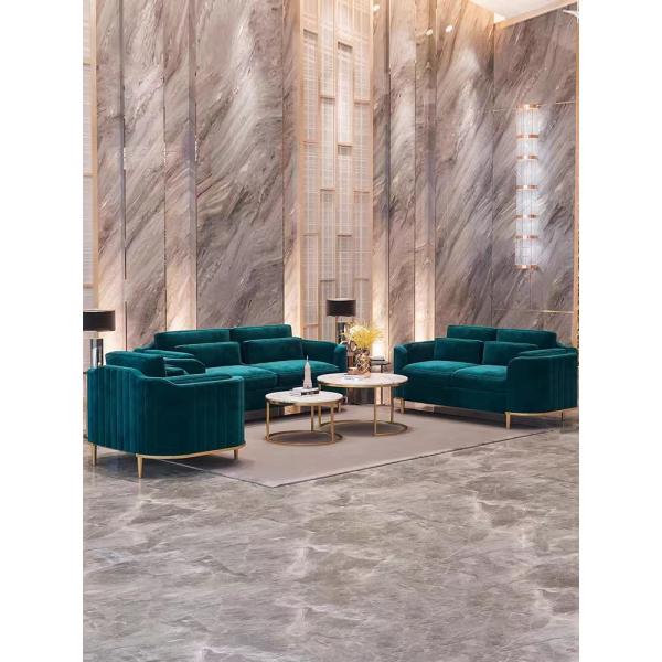Lobby Sofa Set Combination Modern Velvet Sofa Chair