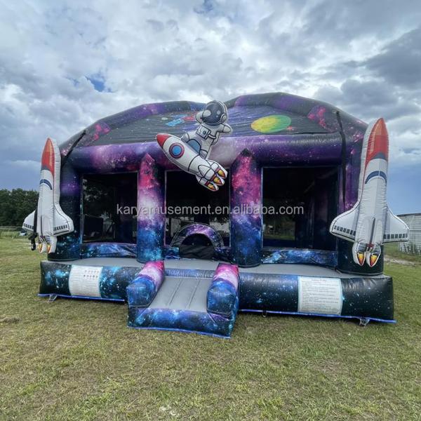Blower Pretty Good Kids Party Astronaut Castle Spaceship Inflatable Bounce House