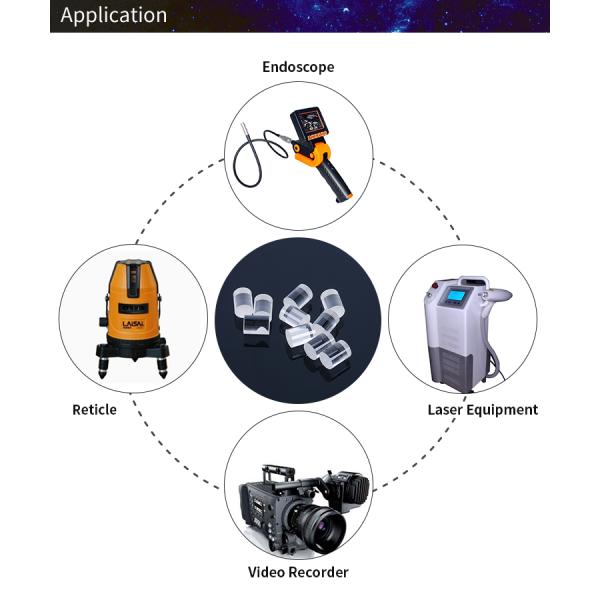 0.5 мм до 50 мм стеклянные оптические компоненты, сапфировые оптические стеклянные стержни