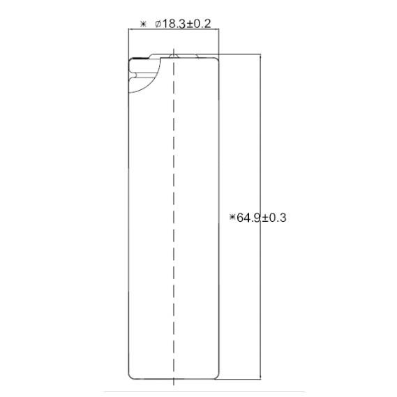NMC Lithium Ion Rechargeable Battery Cell 3.7 V 2000mah LR1865LA