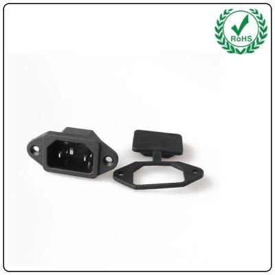 Lz-14-1 Tomada de alimentação CA Iec C14 3 Pino de solda Macho 10a 15a Classificação 250vac Classificação