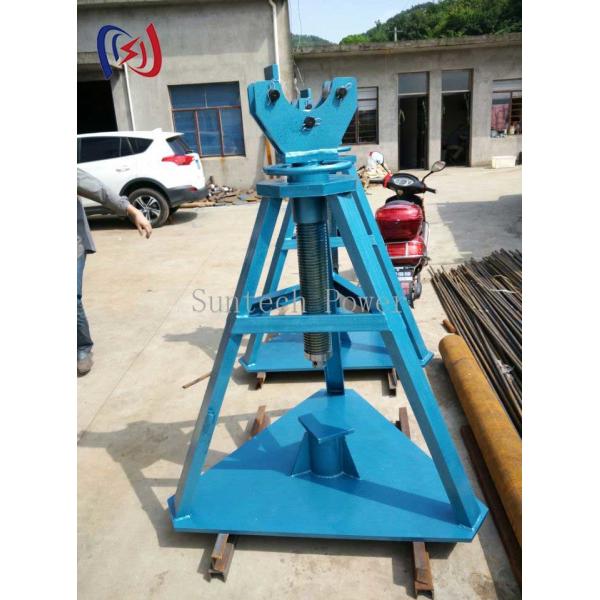 Soporte hidráulico de columna para tambor de cable 30KN - 500KN, caballetes para tendido de cable