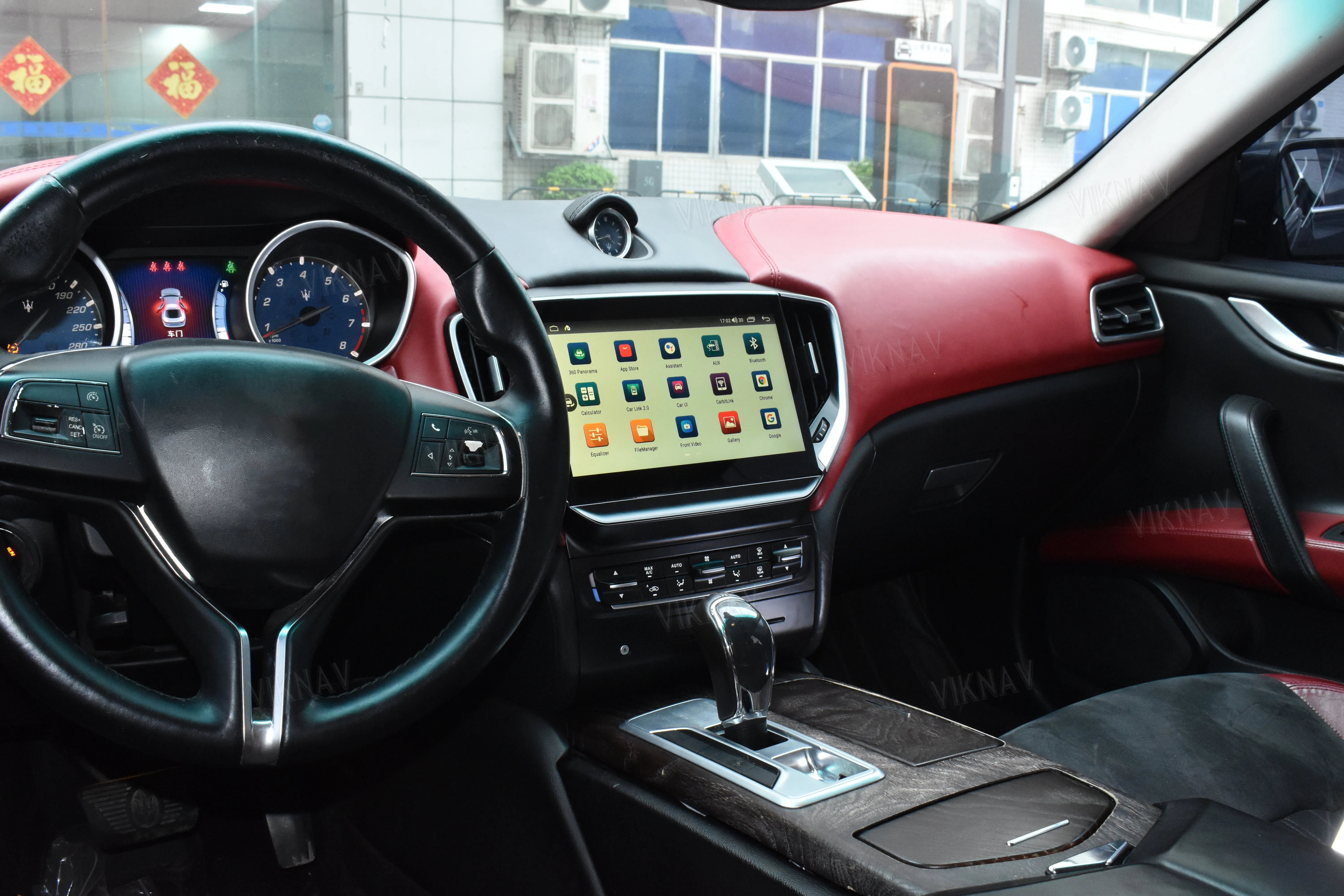 2013-2017 Maserati Ghibli Послепродажное радио беспроводное Carplay Android 10,4 дюйма