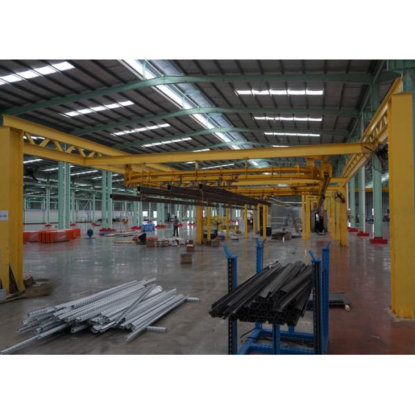 Free Conveyor Automatic Powder Coating Plant line For Aluminium Profile