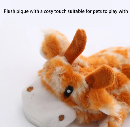 Double Layer Reinforced Fabric Durable Cute No Stuffing Chewtle Plush Squeaky Dog Toys