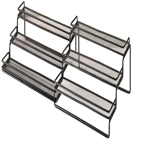 Standing Type Kitchen Bathroom Living Room Countertop 3 Layers Retractable Spice Rack
