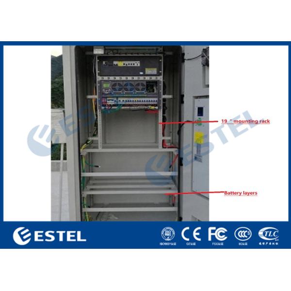 Double Wall Outdoor Electrical Cabinet One Compartment Galvanized Steel Theftproof