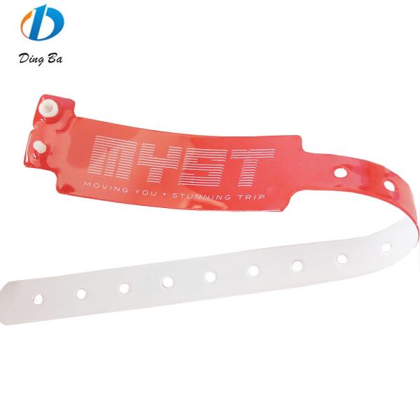 Design PVC Plastic Bracelet for Anniversary Occasion Eco-friendly Reflective Wrist Band