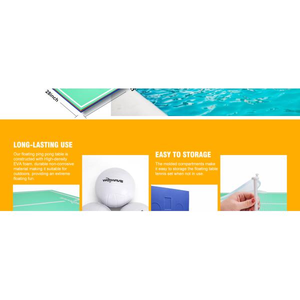 Outdoor Entertainment PingPong Table Pool Party Game with Floating Tray Table