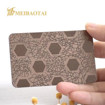 Espessura de aço inoxidável gravada lustrada do material 1.15mm da folha SUS201