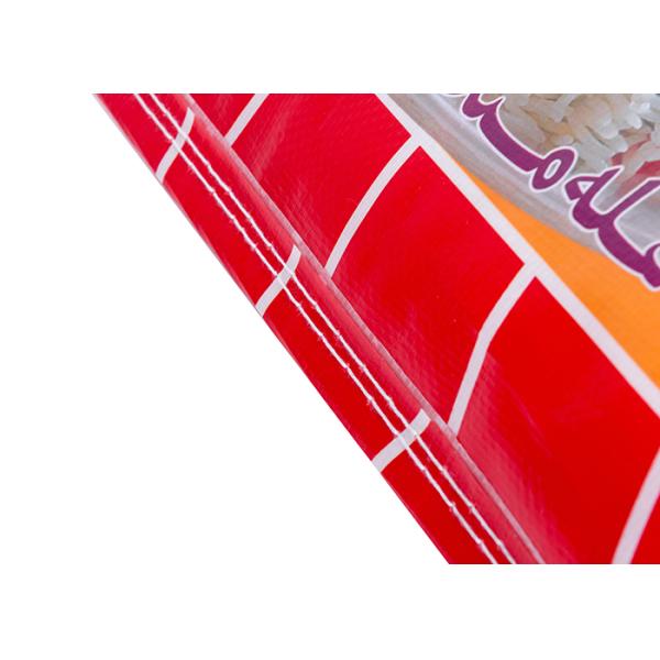 Red Rice Packaging Bags Thai Frangrant Rice PP Woven Sacks Bopp Film Printing