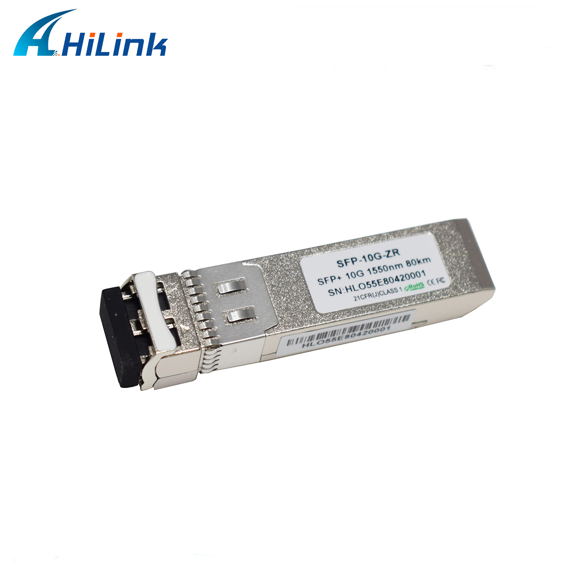 Горячий Pluggable модуль локальных сетей ZR 1550nm SFP приемопередатчика SMF 80KM 10G SFP+