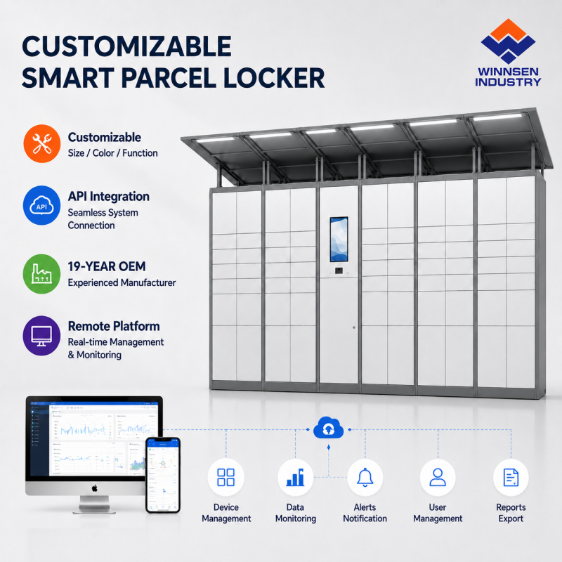 Winnsen Food Grade Smart Parcel Locker Temperature Controlled 24/7 for Ghost Kitchen