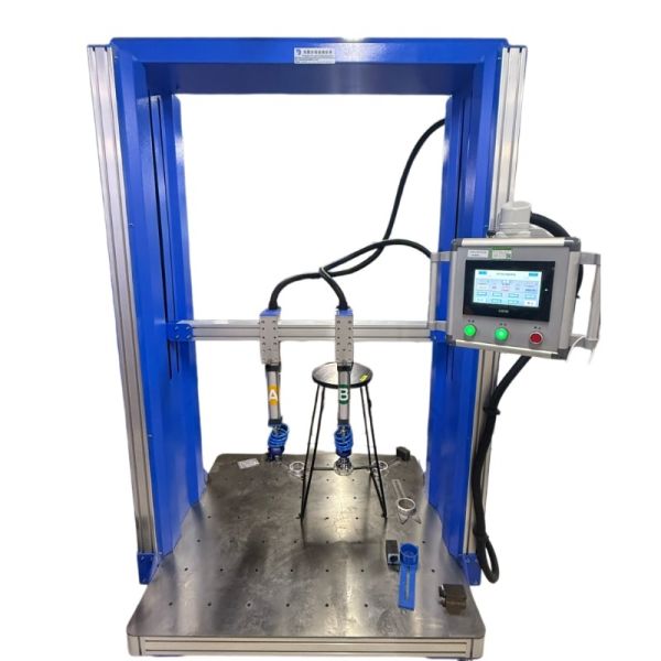 PLC Controlled Office Chair Armrest Durability Testing Machine with 550mm ~ 950mm Height Adjustment and 10 to 30 Times/Min Test Rate