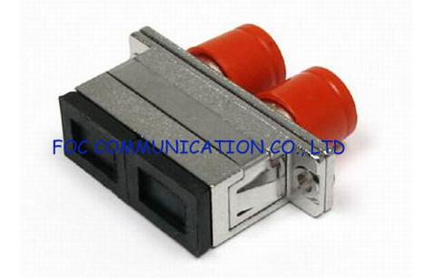 SC - FC , FC - ST Hybrid Plastic Fiber Optic Cable Adapter Multimode For Testing Instruments