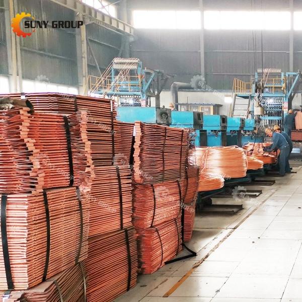 12000T/Year Capacity Copper Upward Continuous Casting Line for Oxygen-Free Copper Bar